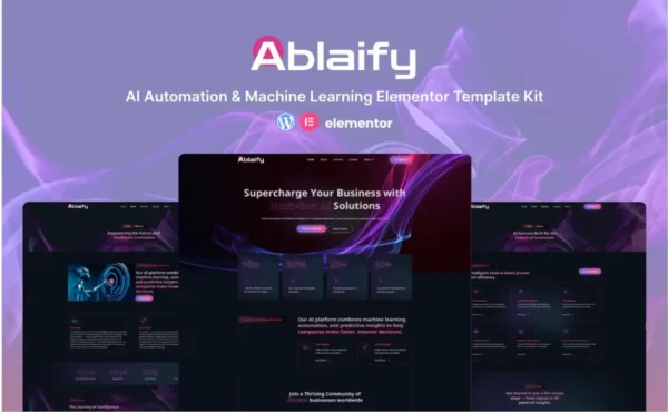 Ablaify – AI Automation & Machine Learning Elementor Template Kit