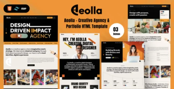Aeolla Creative Agency & Portfolio HTML Template 1.0