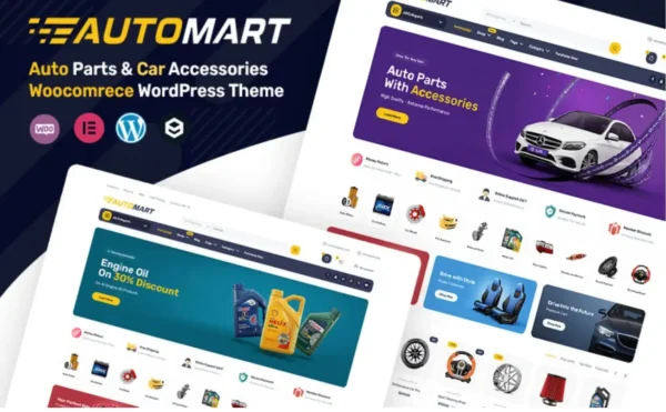 AutoMart Auto Parts & Car Accessories Woocomrece WordPress Theme