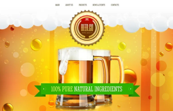 Brewery Responsive Website Template 1.0
