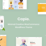 Capie Minimal Creative WooCommerce WordPress Theme 1.0.58