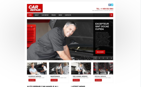 Car Repair Responsive Website Template 1.0