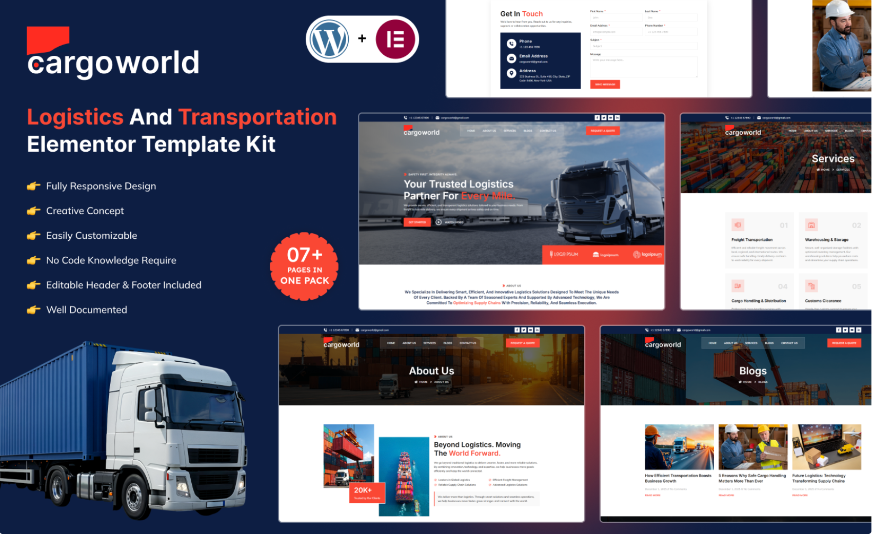 Cargo20World20–20Logistics20And20Transportation20Elementor20Template20Kit.png Cargo World – Logistics And Transportation Elementor Template Kit - Image 1