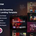 Cinestar World Online Movie Streaming Elementor Landing Template