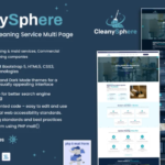 Cleanysphere – Cleaning and Janitorial Services Multipage Website Template (Light and Dark Mode) 1.0
