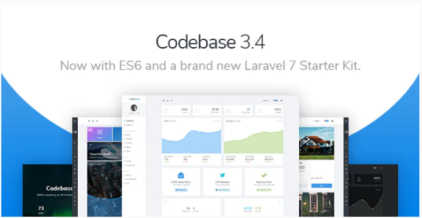 Codebase Bootstrap 4 Admin Dashboard Template & Laravel 7 Starter Kit
