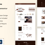 Coffee Zone Cafe Store Elementor Template Kit