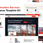 ConsAlfa Construction Services Elemenor Template Kit