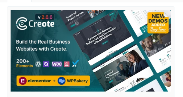 Creote – Consulting Business WordPress Theme 3.0.4