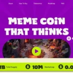 Cryptocurrency Elementor Landing Page Meme Coin
