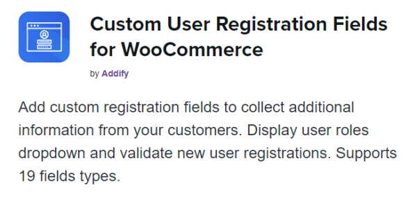 Custom User Registration Fields for WooCommerce 2.2.5