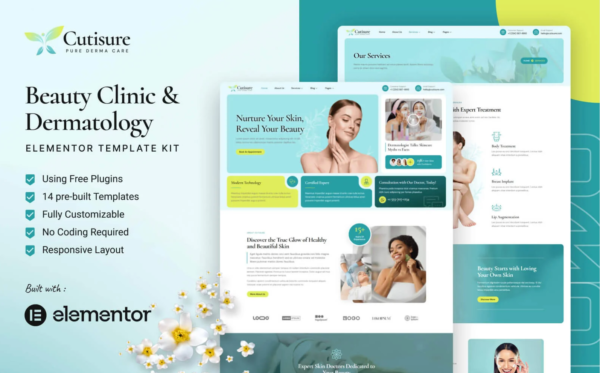 Cutisure Beauty Clinic & Dermatology Elementor Kit