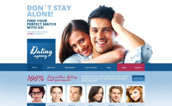 Dating Responsive Website Template 1.0