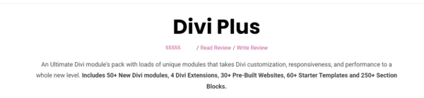 Divi Plus – The Ultimate Module Pack 2.4.1