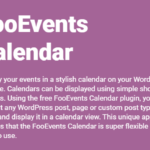FooEvents Calendar 2.0.5