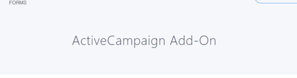 Formidable ActiveCampaign 1.1