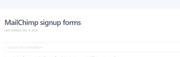 Formidable MailChimp 2.06