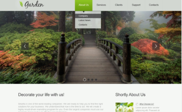 Garden Design Responsive Website Template 1.0