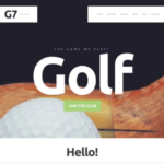 Golf Club Website Template 1.0