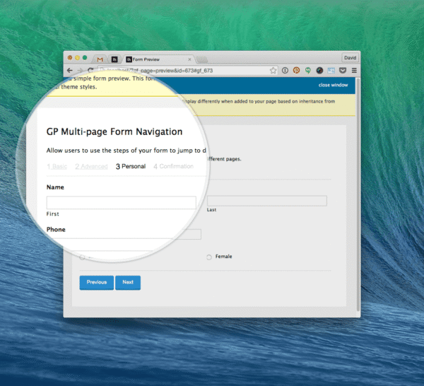Gravity Perks Multi-page Form Navigation Plugin 1.3.8