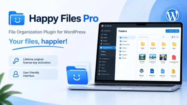 Happy Files Pro WordPress Plugin with original license key Activation for lifetime