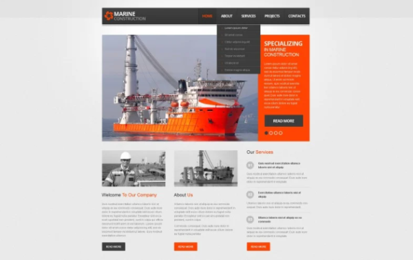 Industrial Responsive Website Template 1.0