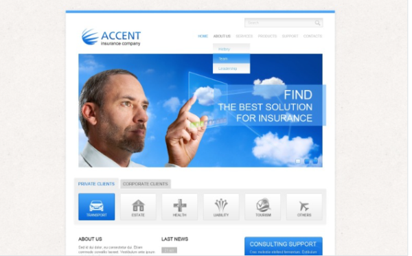 Insurance Responsive Website Template 1.0