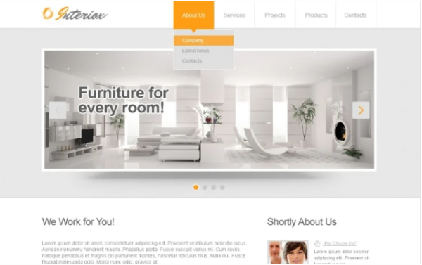 Interior Design Responsive Website Template 1.0