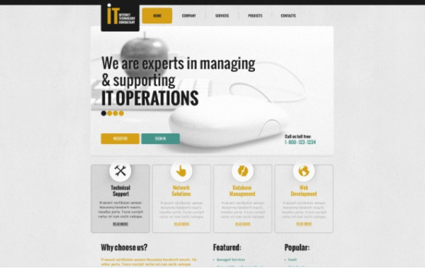 Internet Responsive Website Template 1.0