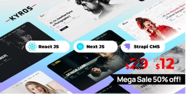 Kyros Personal Portfolio CV Resume React Js Temp 1.0.8