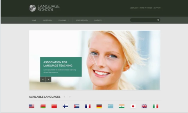Language School Responsive Website Template 1.0