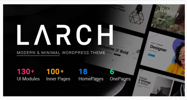 Larch Responsive Minimal Multipurpose WordPress Theme 2.7