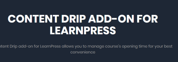 LearnPress – Content Drip Add-on 4.1.1