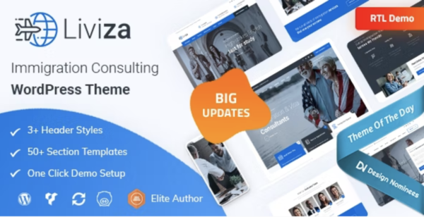 Liviza Immigration Consulting WordPress Theme 4.3