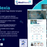 Medinexia – Medical and Healthcare Multi-Page Website Template Medical Template 1.0