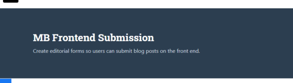 Meta Box Frontend Submission 4.6.1