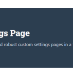 Meta Box Settings Page  2.3.0