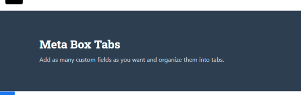 Meta Box Tabs 1.2.2