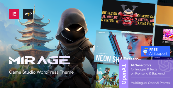 Mirage20Video20Game20Development20Studio20WordPress20Theme201.8.0.png Mirage Video Game Development Studio WordPress Theme 1.8.0 - Image 1