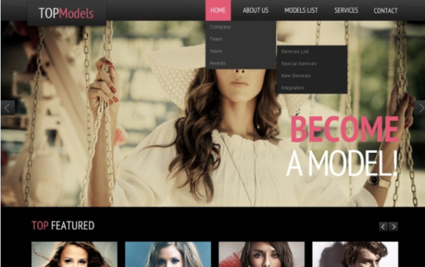 Model Agency Responsive Website Template 1.0