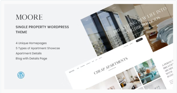 Moore Single Property WordPress Theme 1.1.7