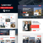 Nestora 2.0 – Real Estate & Construction WordPress Elementor Template Kit