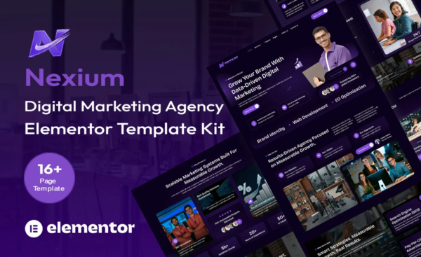 Nexium Digital Marketing Agency Elementor Kit