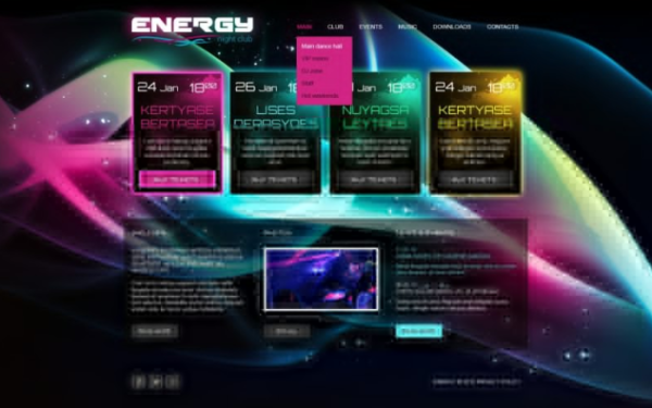 Night Club Website Template 1.0