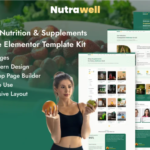 Nutrawell Nutrition & Supplements eCommerce Elementor Template Kit