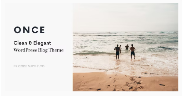 Once Clean & Elegant WordPress Blog Theme 1.3.2