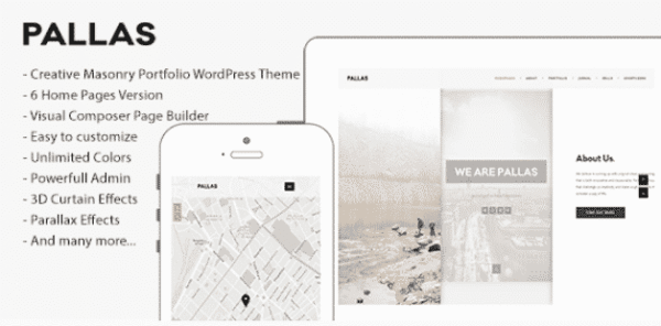 Pallas Creative Multi-Purpose WordPress Theme 1.9.6