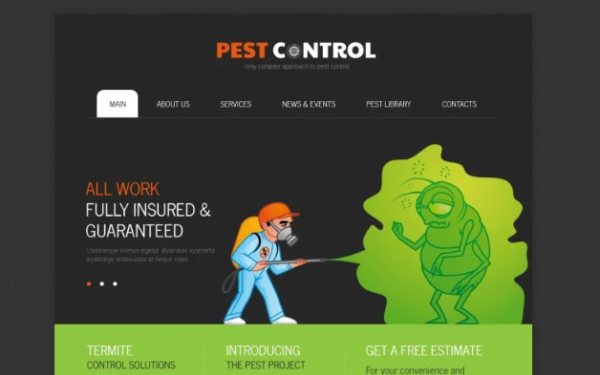 Pest Control Responsive Website Template 1.0