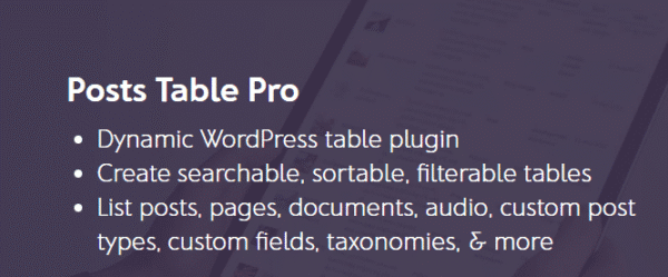 Posts Table Pro 4.0.8