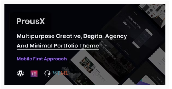 PreusX Digital Agency And Portfolio WordPress Theme 1.5.0